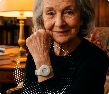 Pulsera con botón de pánico para adultos mayores