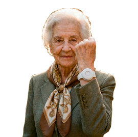 Pulsera con botón de pánico para adultos mayores